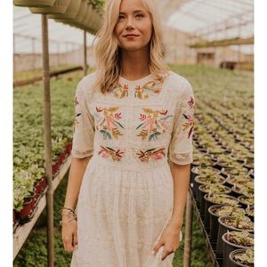 White Embroidered Dress